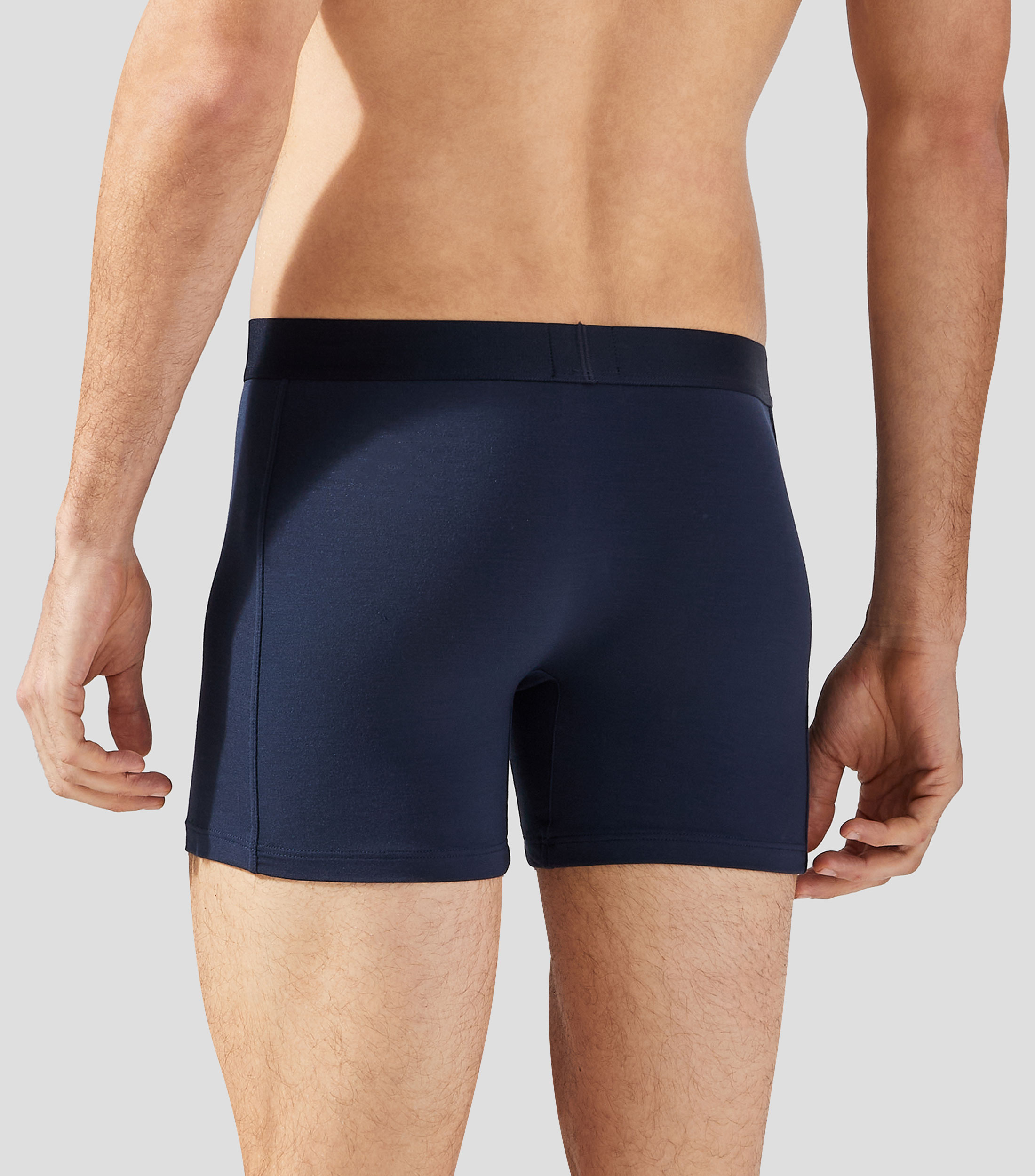 Set 2 bóxers cortos de modal elástico con logo Hombre